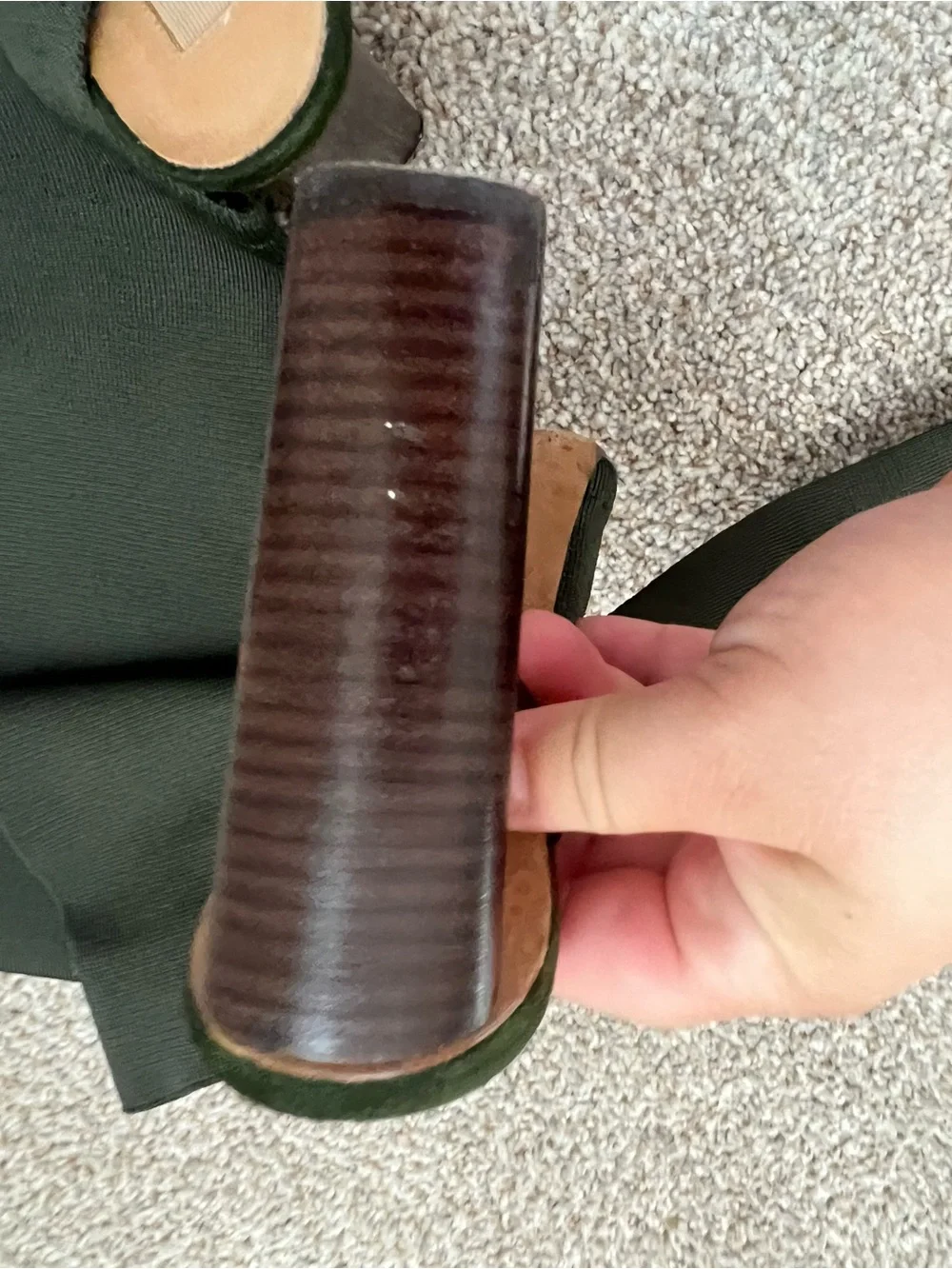 Yeezy season 2 over the knee boots kaki green size 36